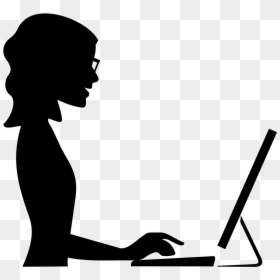 Woman Work Clipart, HD Png Download - woman silhouette png