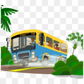 Bus Travel Clipart, HD Png Download - school bus png