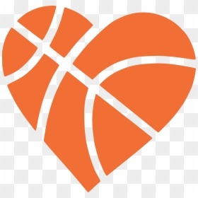 Free Basketball Heart Svg, HD Png Download - heart clipart png