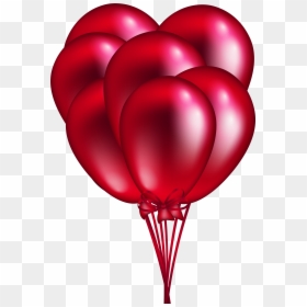 Transparent Background Pink Balloons Png, Png Download - heart clipart png