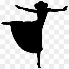 Dancing Woman Silhouette Clipart, HD Png Download - woman silhouette png