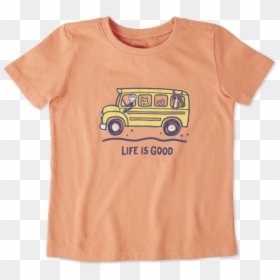 Life Is Good School Shirt, HD Png Download - school bus png