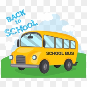 Cartoon School Bus Vector, HD Png Download - school bus png