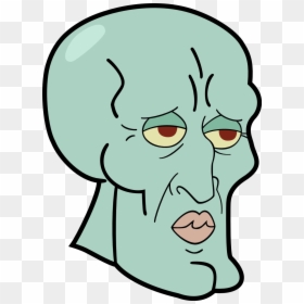 Handsome Squidward Png, Transparent Png - nose png