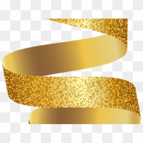 Golden Ribbon Vector Png, Transparent Png - gold ribbon png