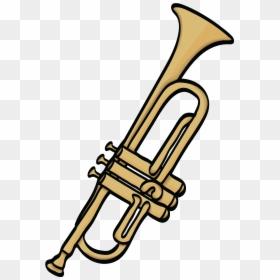 Musical Instruments In Cartoon, HD Png Download - trumpet png