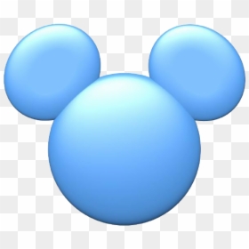 Mickey Mouse Head Color Blue, HD Png Download - mouse icon png