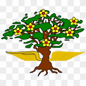 Tree With Flowers And Roots, HD Png Download - roots png