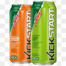 Mt Dew Kickstart Orange, HD Png Download - mountain dew png