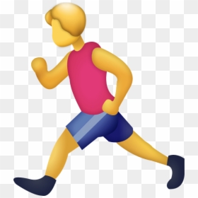 Running Man Emoji Png, Transparent Png - running png