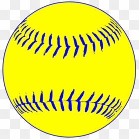Blue Baseball Clip Art, HD Png Download - softball png