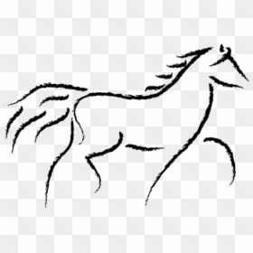 Horse Head Drawings Easy, HD Png Download - running png
