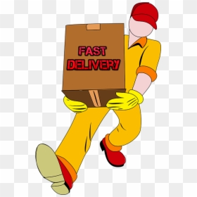 Cartoon Man Moving A Box, HD Png Download - tag png