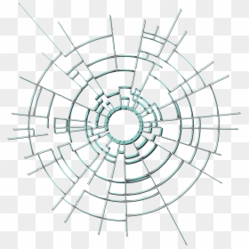 Bullet Hole Glass Vector, HD Png Download - bullet holes png