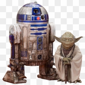 Star Wars R2d2 And Yoda, HD Png Download - yoda png