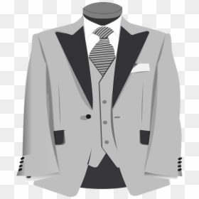 Grey Suit Clipart, HD Png Download - tie png