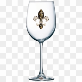 Wine Glass With Heart, HD Png Download - fleur de lis png