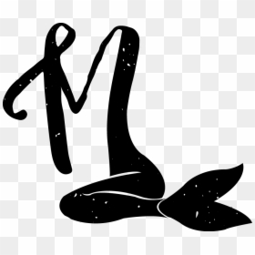 Mermaid Images Black And White, HD Png Download - mermaid tail png