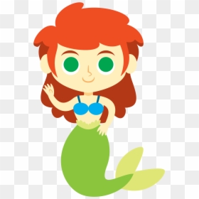 Mermaid Cartoon White, HD Png Download - mermaid tail png