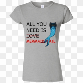 T Shirts For Ladies, HD Png Download - mermaid tail png
