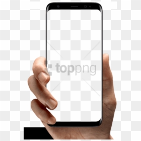Hand Holding Phone Png, Transparent Png - mobile in hand png