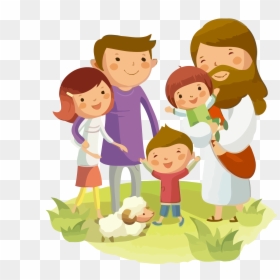 Kids With Jesus Cartoon, HD Png Download - children png