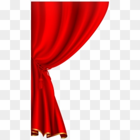 Red Curtain Clipart, HD Png Download - curtain png
