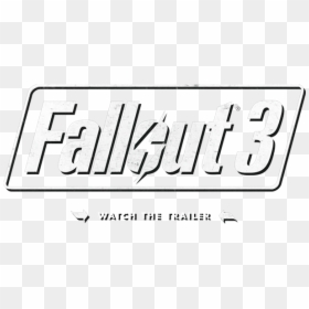 Fallout 4 White Logo Png, Transparent Png - fallout png