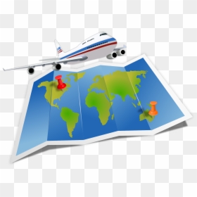 Travel Map Vector Png, Transparent Png - travel png
