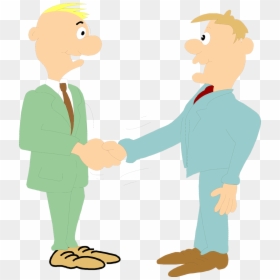 Cartoon Person Shaking Hands, HD Png Download - handshake png