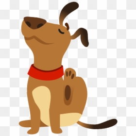 Dog Drawing Cartoon Eating, HD Png Download - service dog png
