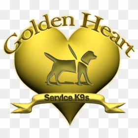 Golden Heart Service K9s Logo - Emblem, HD Png Download - service dog png