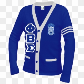 Phi Beta Sigma Full Embroidered Cardigan Sweater - Iota Phi Theta Sweater, HD Png Download - phi beta sigma shield png