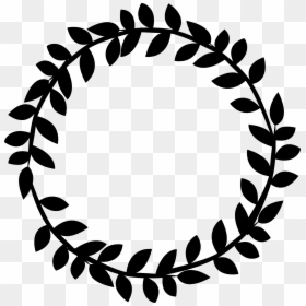 Vector Graphics Stock Illustration Wreath Stock Photography - Silhouette Clip Art Wreath, HD Png Download - black wreath png