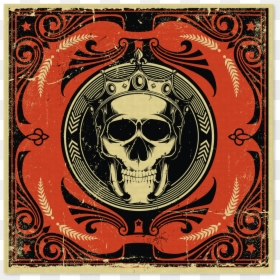 Skull, HD Png Download - bandana pattern png