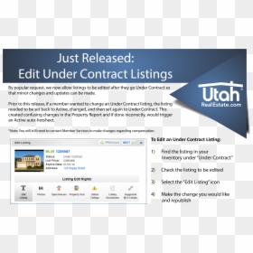 Utahrealestate, HD Png Download - under contract png