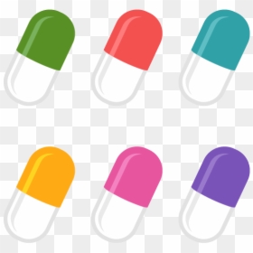 Png Vector Medicine Color, Transparent Png - capsule png