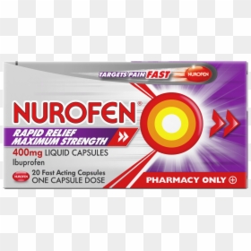 Nurofen Rapid Relief Maximum Strength Liquid Capsules - Nurofen, HD Png Download - capsule png