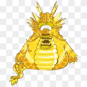 Club Penguin Wiki - Club Penguin Dragon Suit, HD Png Download - gold dragon png