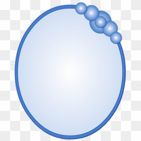 Oval, Azul, Moldura, Espelho, Círculo, Geométrico - Circle, HD Png Download - moldura oval png
