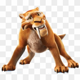 Sabre Tooth Tiger Cartoon, HD Png Download - age png