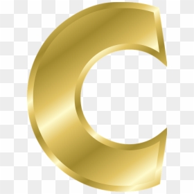 Letter C Png - Gold Letter C Transparent Background, Png Download - c.png