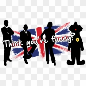 Silhouette 3 People Png, Transparent Png - union jack png
