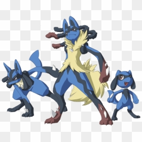 Lucario Mega Lucario Megalucario Riolu Pokemon Mewitti - Riolu Lucario Mega Lucario, HD Png Download - mega lucario png