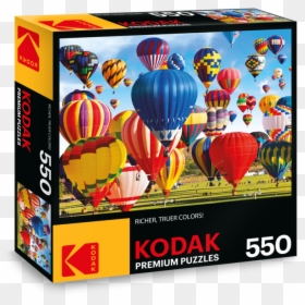 Kodak 550pc Puzzle Up Up And Away Hot Air Balloon Festival - Fiesta Balloon Puzzle, HD Png Download - up balloons png