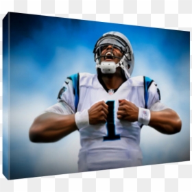Art Paintings Of Cam Newton, HD Png Download - cam newton superman png