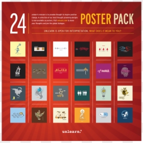 Poster Pack - Unlearn Posters Leaf, HD Png Download - posters png