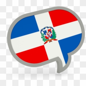 Speech Bubble Icon - Dominican Republic Flag, HD Png Download - dominican republic png
