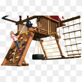 Install Playset On Unlevel Ground, HD Png Download - rock wall png