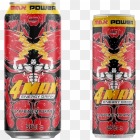 Cans - 4 Max Energy Drink Pmf Distribution, HD Png Download - energy drink png